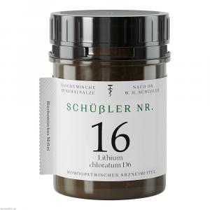 SCHÜSSLER NR.16 Lithium chloratum D 6 Tabletten