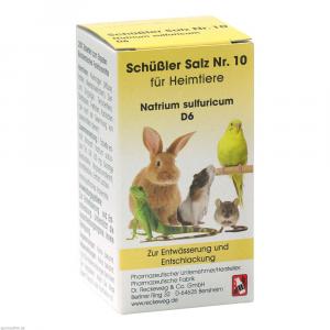 SCHÜSSLER SALZ Nr.10 Natrium sulf.D 6 f.Heimtiere