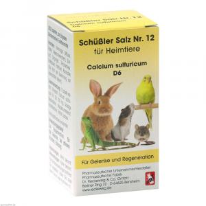 SCHÜSSLER SALZ Nr.12 Calcium sulf.D 6 f.Heimtiere