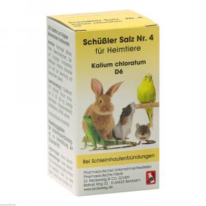SCHÜSSLER SALZ Nr.4 Kalium chlor.D 6 f.Heimtiere