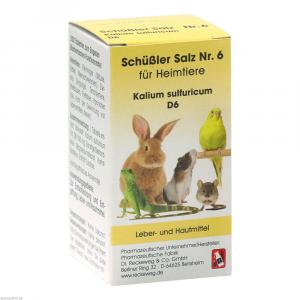 SCHÜSSLER SALZ Nr.6 Kalium sulf.D 6 f.Heimtiere