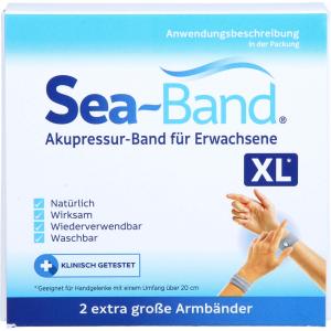 SEA-BAND Akupressurband f.Erwachsene XL grau