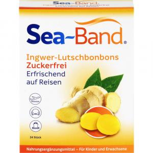 SEA-BAND Ingwer-Lutschbonbons zuckerfrei