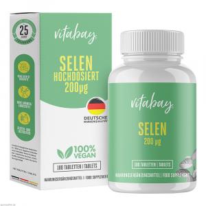 SELEN 200 μg hochdosiert+vegan Tabletten