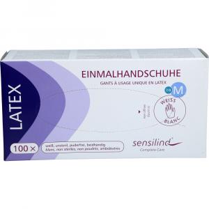 SENSILIND Latex Unt.Handsch.unsteril pf M weiß