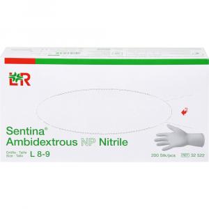 SENTINA Ambidextrous Nitrile Unt.Hands.unste.Gr.L