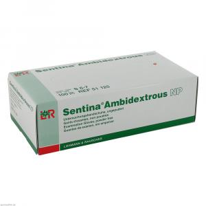 SENTINA Ambidextrous Unters.Hands.puderfr.Gr.S