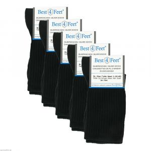 SILBERSOCKEN Diabetiker Gr.L 41-43 schwarz