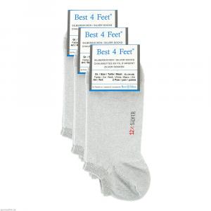 SILBERSOCKEN kurz Gr.XL weiß