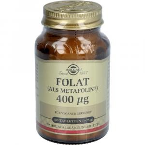SOLGAR Folat Metafolin 400 μg Tabletten