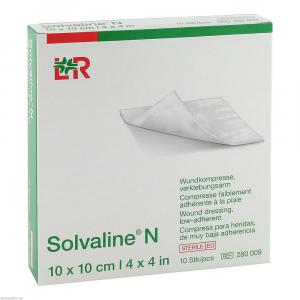 SOLVALINE N Kompressen 10x10 cm steril