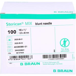 STERICAN Kanülen 18 Gx1 1/2 1,1x40 blunt/stumpf