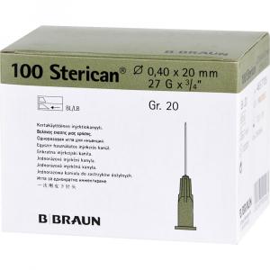 STERICAN Kanülen Luer-Lok 0,40x20 mm Gr.20 grau