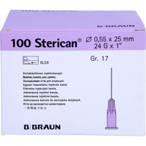 STERICAN Kanülen Luer-Lok 0,55x25 mm Gr.17 lila