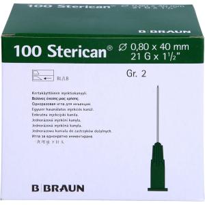 STERICAN Kanülen Luer-Lok 0,80x40 mm Gr.2 grün