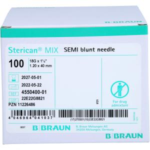 STERICAN Mix Einmalkan.18 G 1,2x40mm halbstumpf