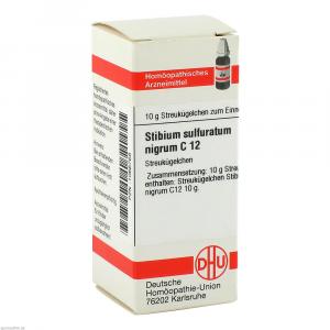 STIBIUM SULFURATUM NIGRUM C 12 Globuli