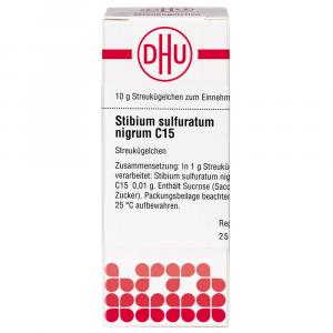 STIBIUM SULFURATUM NIGRUM C 15 Globuli Ind.Fert.