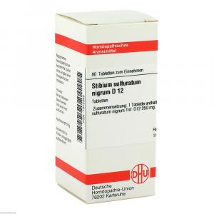 STIBIUM SULFURATUM NIGRUM D 12 Tabletten
