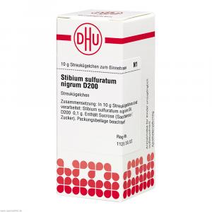 STIBIUM SULFURATUM NIGRUM D 200 Globuli