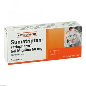 SUMATRIPTAN-ratiopharm bei Migräne 50 mg Filmtabl.