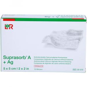 SUPRASORB A+Ag Antimik.Cal.Alginat Kompr.5x5 cm