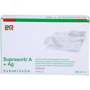 SUPRASORB A+Ag Antimik.Cal.Alginat Kompr.5x5 cm