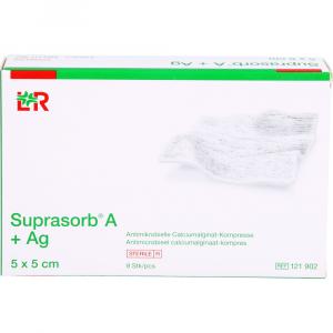 SUPRASORB A+Ag Antimik.Cal.Alginat Kompr.5x5 cm
