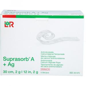 SUPRASORB A+Ag Antimik.Cal.Alginat Tamp.30 cm 2 g
