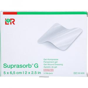 SUPRASORB G Gelkompresse 5x6,5 cm