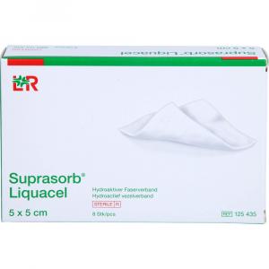 SUPRASORB Liquacel hydroakt.Faserverb.5x5 cm