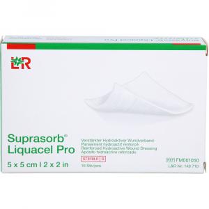 SUPRASORB Liquacel Pro 5x5 cm Kompressen