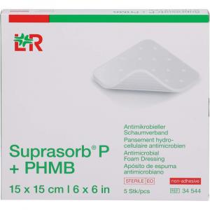 SUPRASORB P+PHMB Schaumverband 15x15 cm