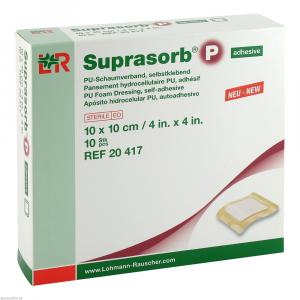 SUPRASORB P PU-Schaumv.selbstklebend 10x10 cm