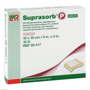SUPRASORB P PU-Schaumv.selbstklebend 10x10 cm