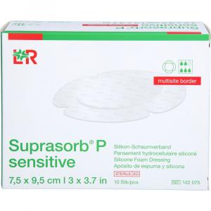 SUPRASORB P sen.PU-Schaumv.multis.bor.7,5x9,5cm