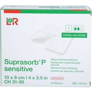 SUPRASORB P sen.PU-Schaumv.tracheo non-bor.9x10cm