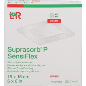 SUPRASORB P SensiFlex border 15x15cm