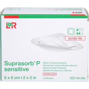 SUPRASORB P sensitive PU-Schaumv.bor.lite 5x5cm