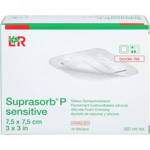 SUPRASORB P sensitive PU-Schaumv.bor.lite 7,5X7,5