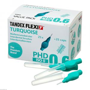 TANDEX FLEXI Interdentalb.PHD 0.6/ISO 0 turquoise