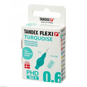 TANDEX FLEXI Interdentalb.PHD 0.6/ISO 0 turquoise