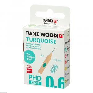 TANDEX WOODI Interdentalb.PHD 0.6/ISO 0 turquoise