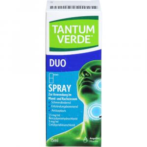 TANTUM VERDE duo 1,5mg/ml+5mg/ml Spray Anw.Mundhö.