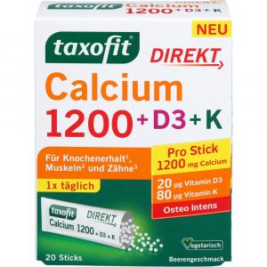 TAXOFIT Calcium 1200+D3+K Direkt Sticks