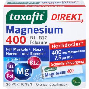 TAXOFIT Magnesium 400+B1+B6+B12+Folsäure 800 Gran.