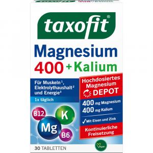 TAXOFIT Magnesium 400+Kalium Depot Tabletten