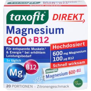 TAXOFIT Magnesium 600+B12 Direkt Granulat