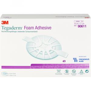 TEGADERM Foam klebend 10x11 cm oval 90611