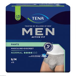 TENA MEN Act.Fit Inkontinenz Pants norm.S/M grau